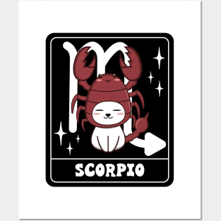 Cute Scorpio Cat Posters and Art